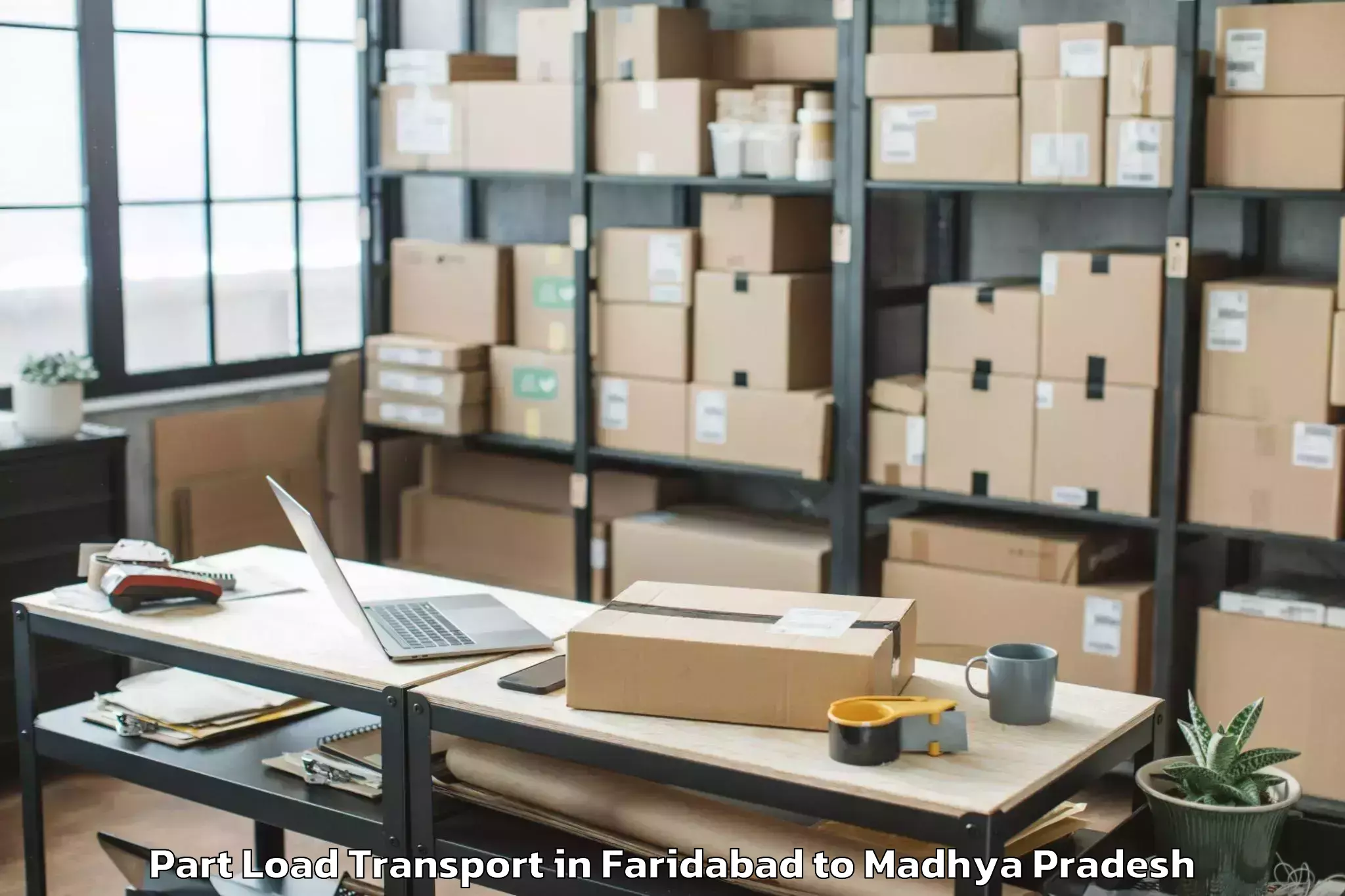 Faridabad to Ambah Part Load Transport Booking